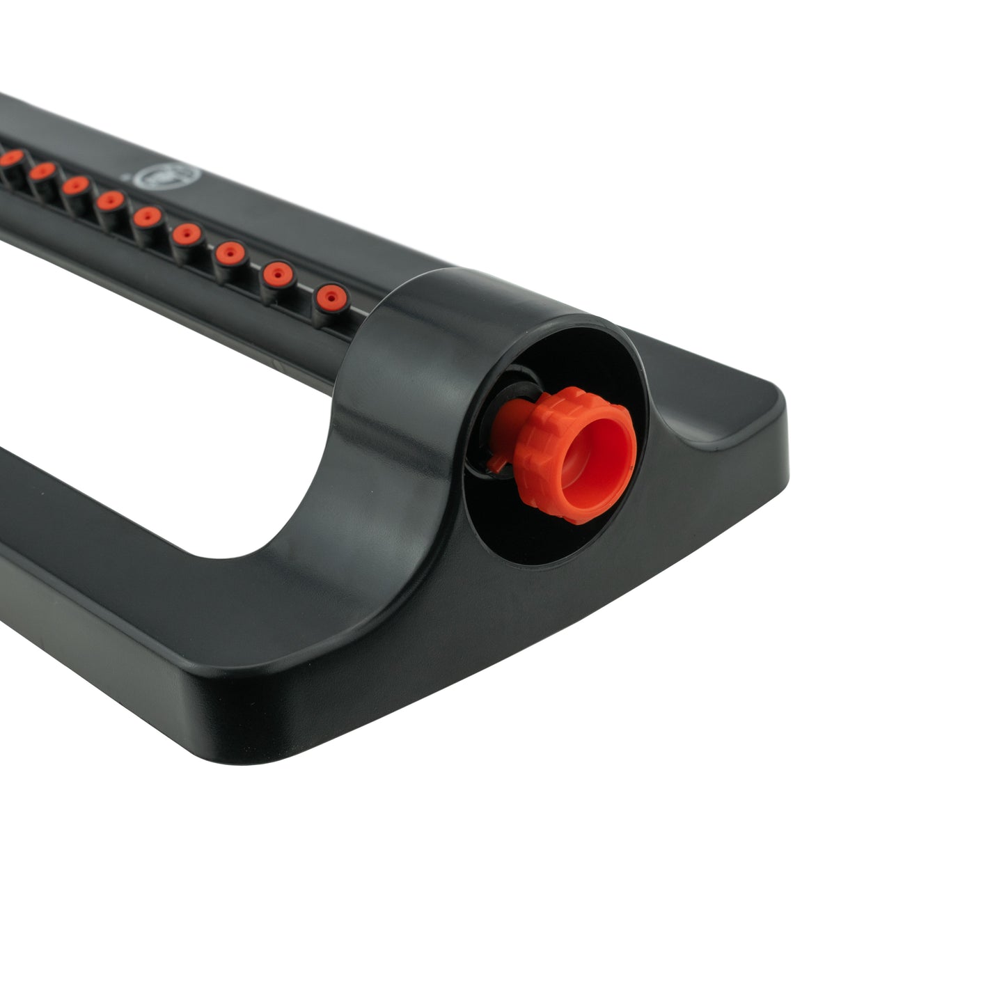 Oscillating Bar Sprinkler, Black & Orange