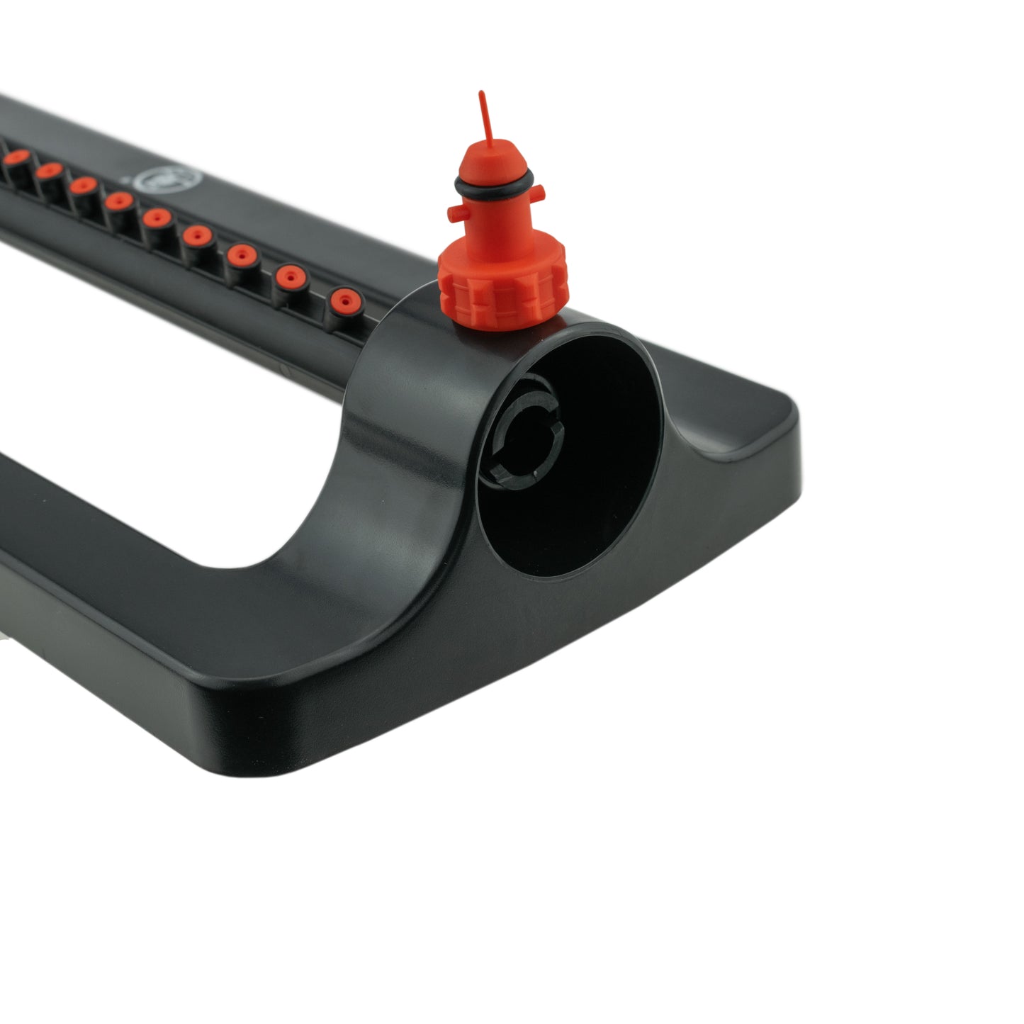 Oscillating Bar Sprinkler, Black & Orange