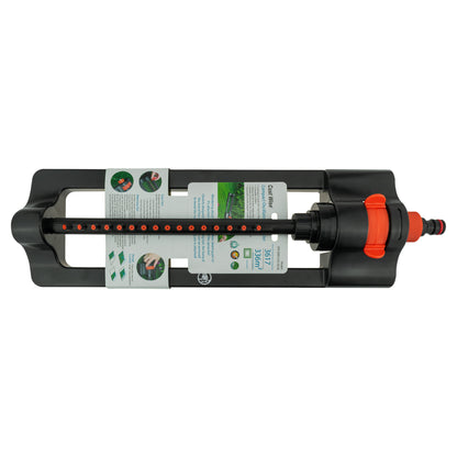 Oscillating Bar Sprinkler, Black & Orange