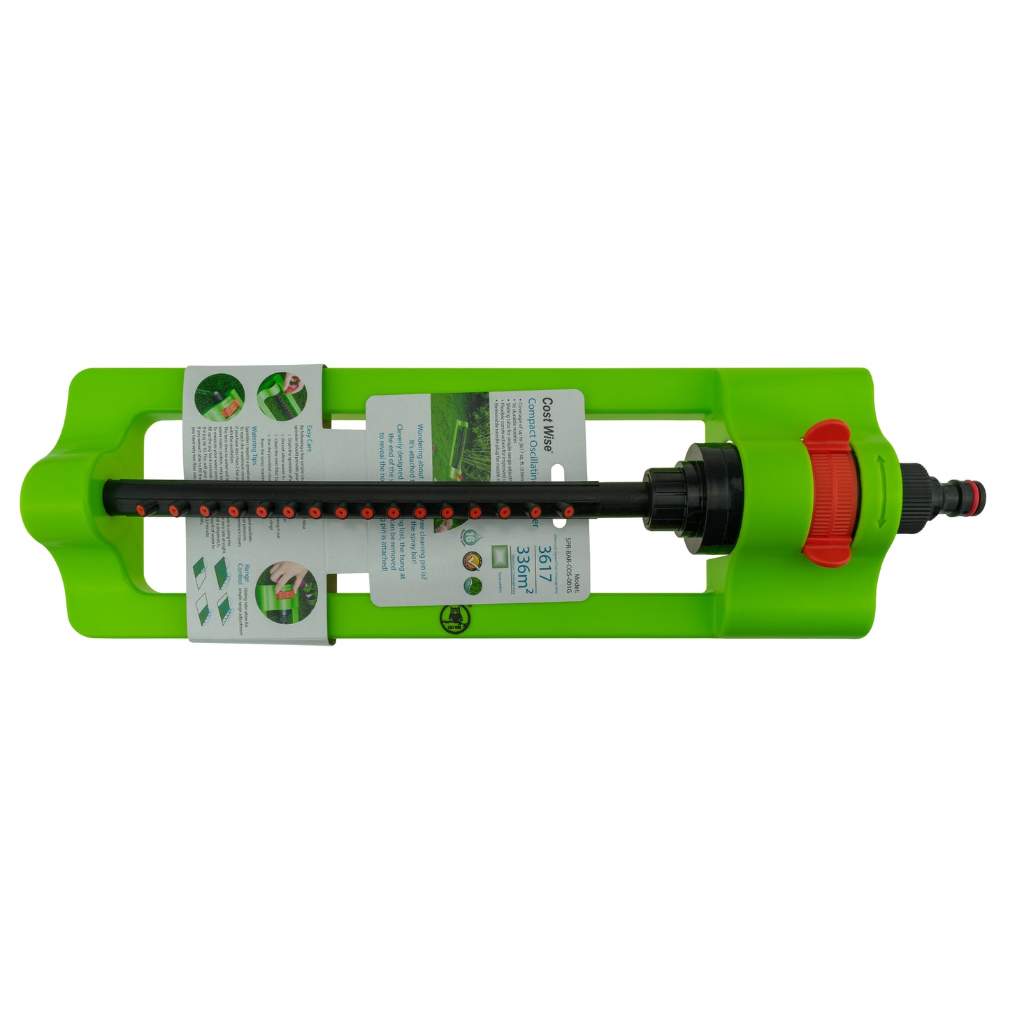 Oscillating Bar Sprinkler, Green