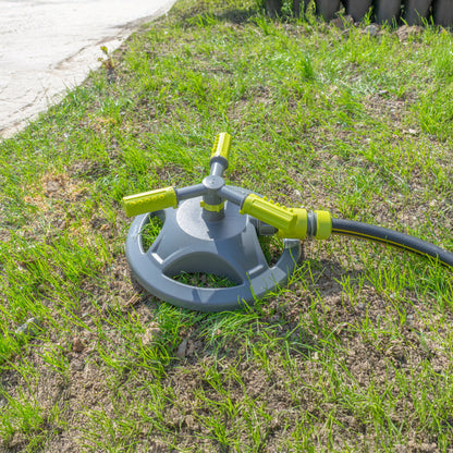 3-Arm Rotating Garden Sprinkler, Lime line