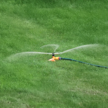 3-Arm Revolving Garden Sprinkler, Orange Leaf