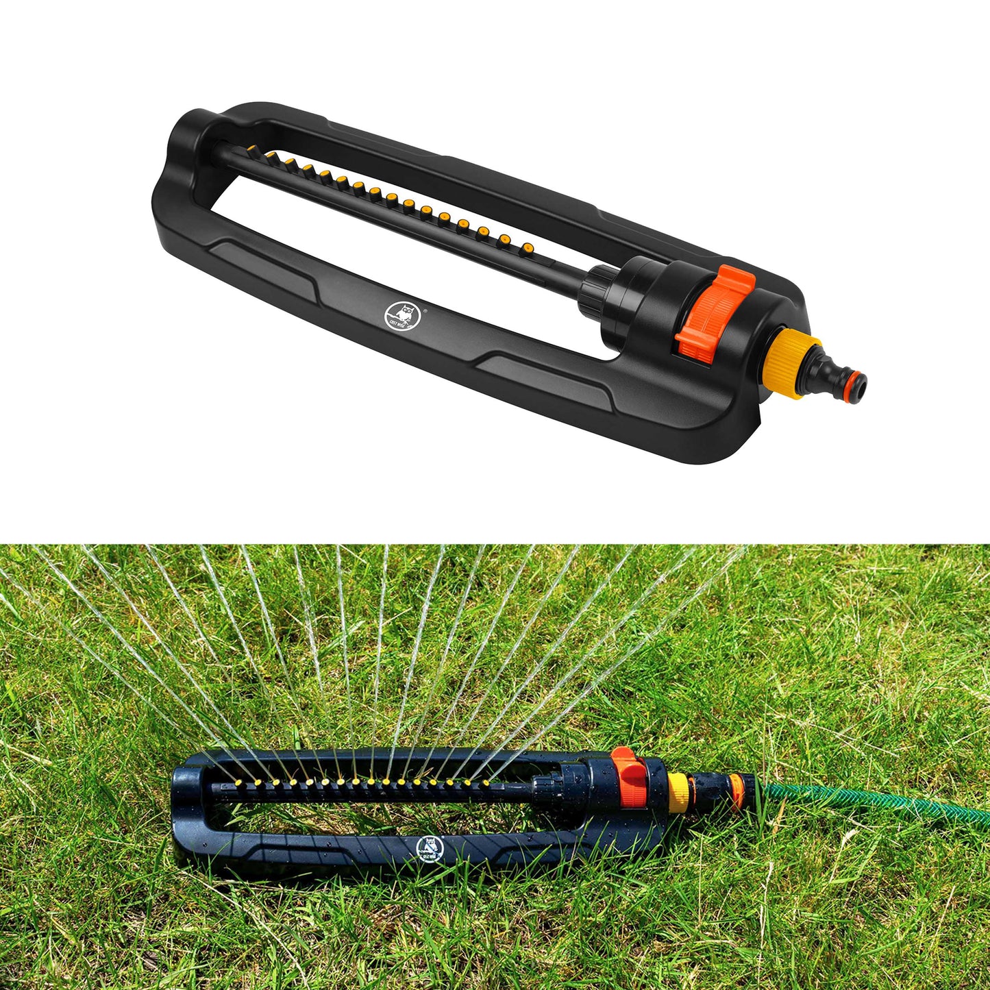 Oscillating Bar Sprinkler, Black