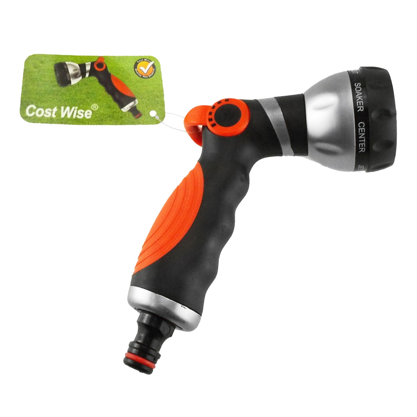 Black & Orange 8-Pattern Multi Water Sprayer, 8MULTI