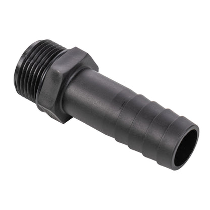 Stainless Steel Ball PP Valve & Barbed Outlet, 1/2"