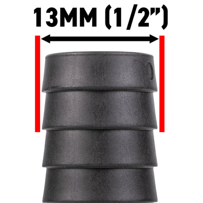 Stainless Steel Ball PP Valve & Barbed Outlet, 1/2"