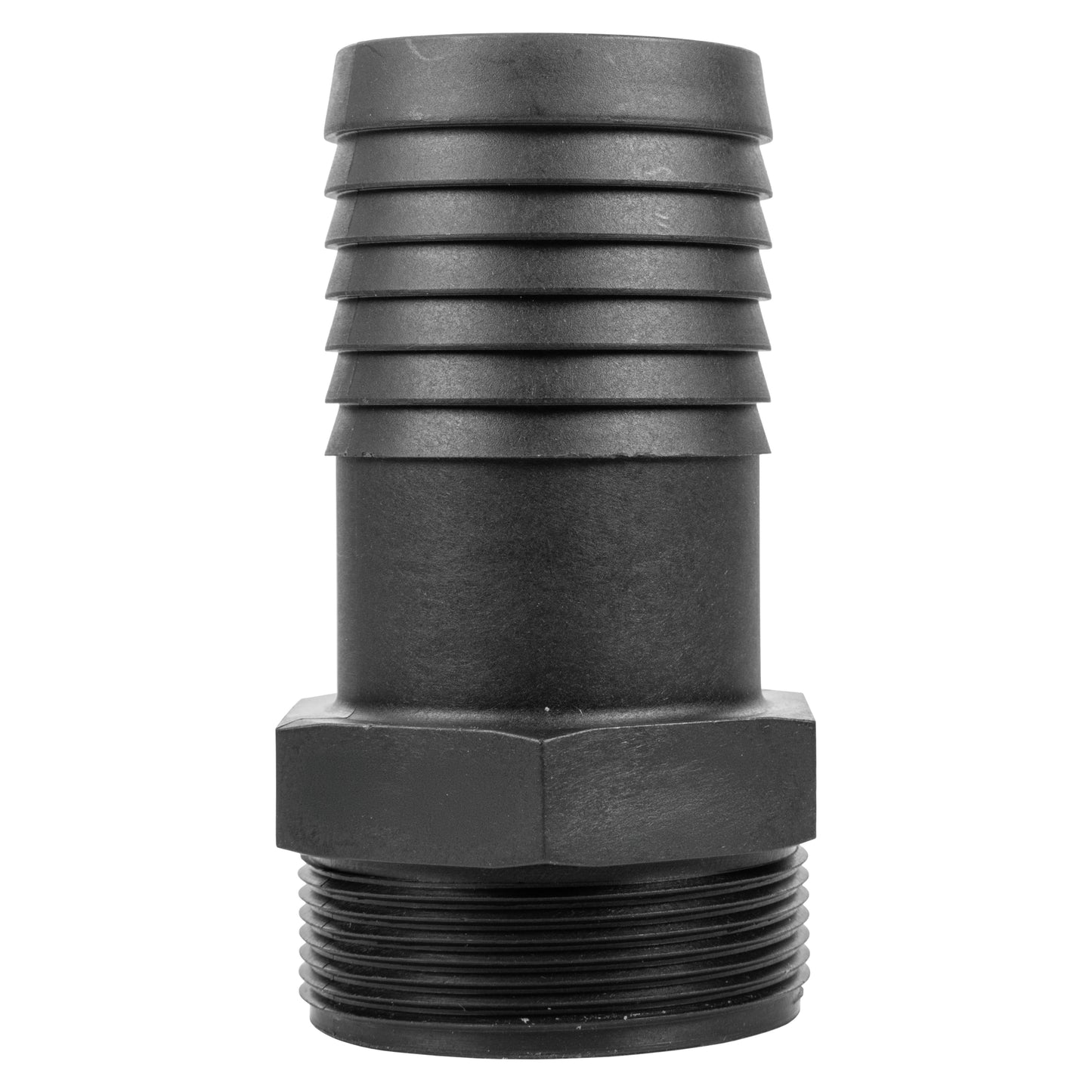 Stainless Steel Ball PP Valve & Barbed Outlet, 1.5"