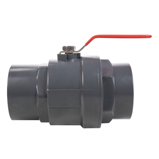 Polypropylene Lever Valve with Stainless Steel Ball, 3"