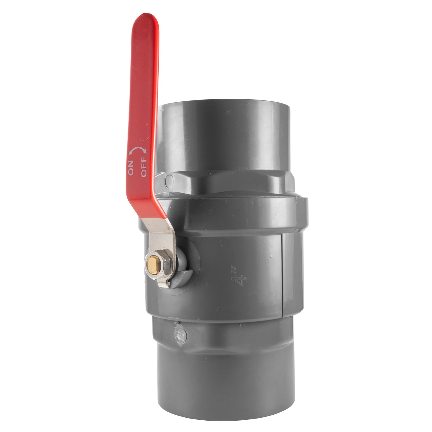 Polypropylene Lever Valve with Stainless Steel Ball, 4"