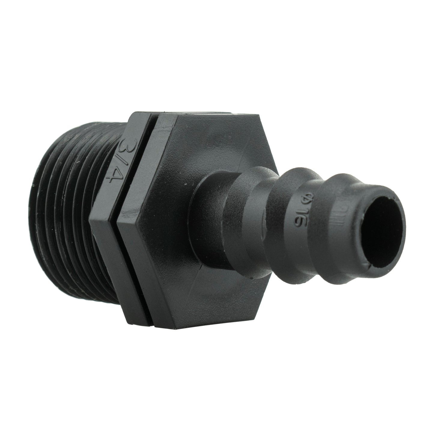 1/2" Irrigation Pipe Adapter with 3/4" BSPM Thread
