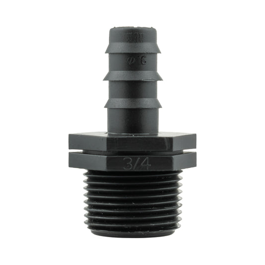 1/2" Irrigation Pipe Adapter with 3/4" BSPM Thread
