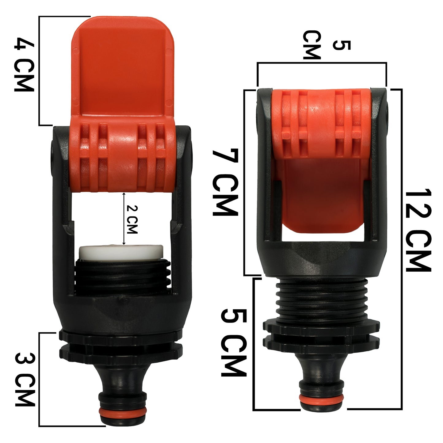 Red Costwise Kitchen Tap Adapter