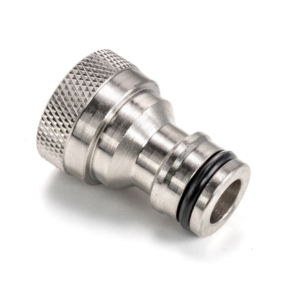 Female Tap Connector – 1/2” BSPF, Nickel Plated Brass