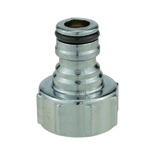 Female Tap Connector – 3/4” BSPF, Zinc Chrome
