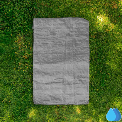 1.5m x 2m Grey Tarpaulins, S-Grade 50 GSM