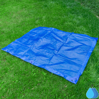 3m x 4m Blue LLDPE Tarpaulins, M-Grade 100 GSM