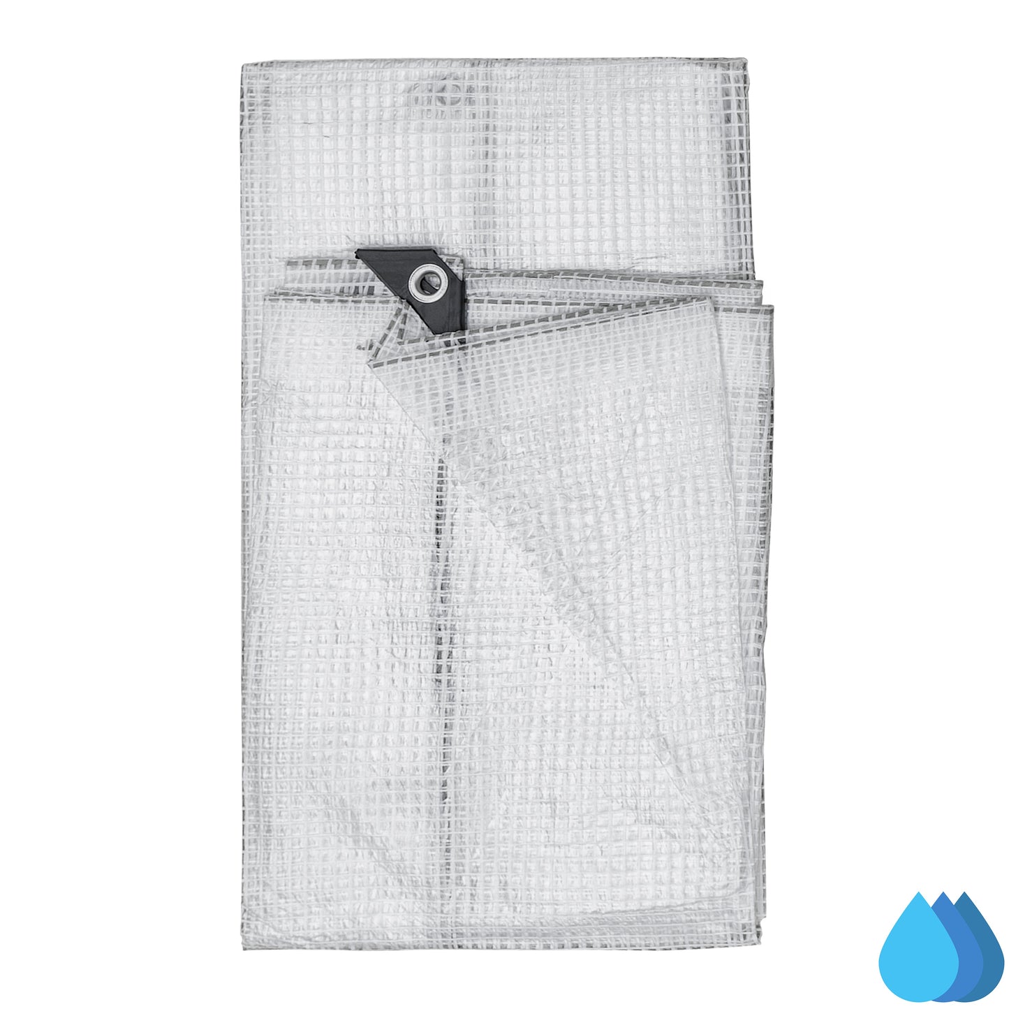 10m x 15m Clear Tarpaulins, M-Grade 100 GSM