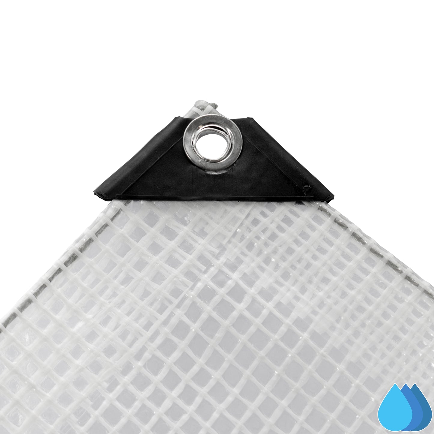 10m x 15m Clear Tarpaulins, M-Grade 100 GSM