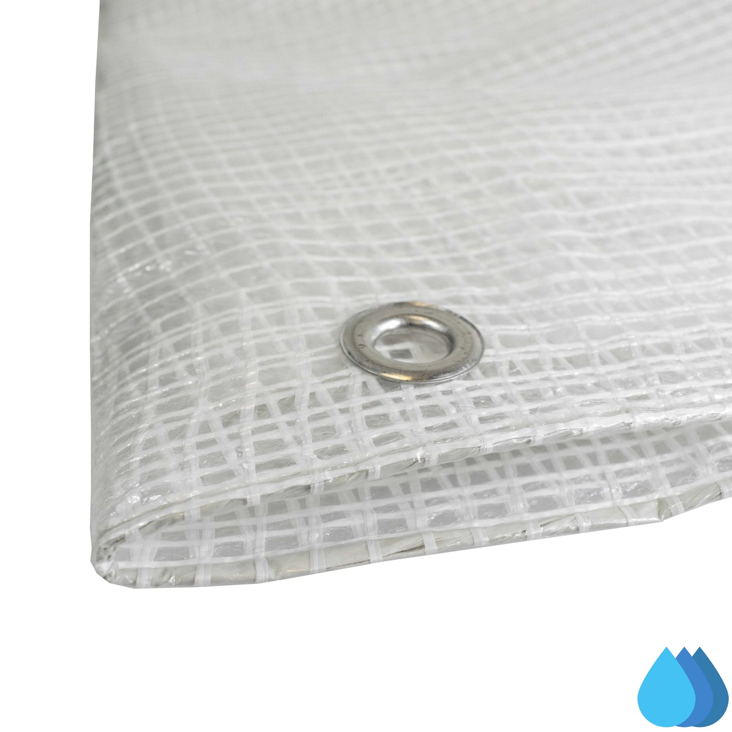 10m x 15m Clear Tarpaulins, M-Grade 100 GSM