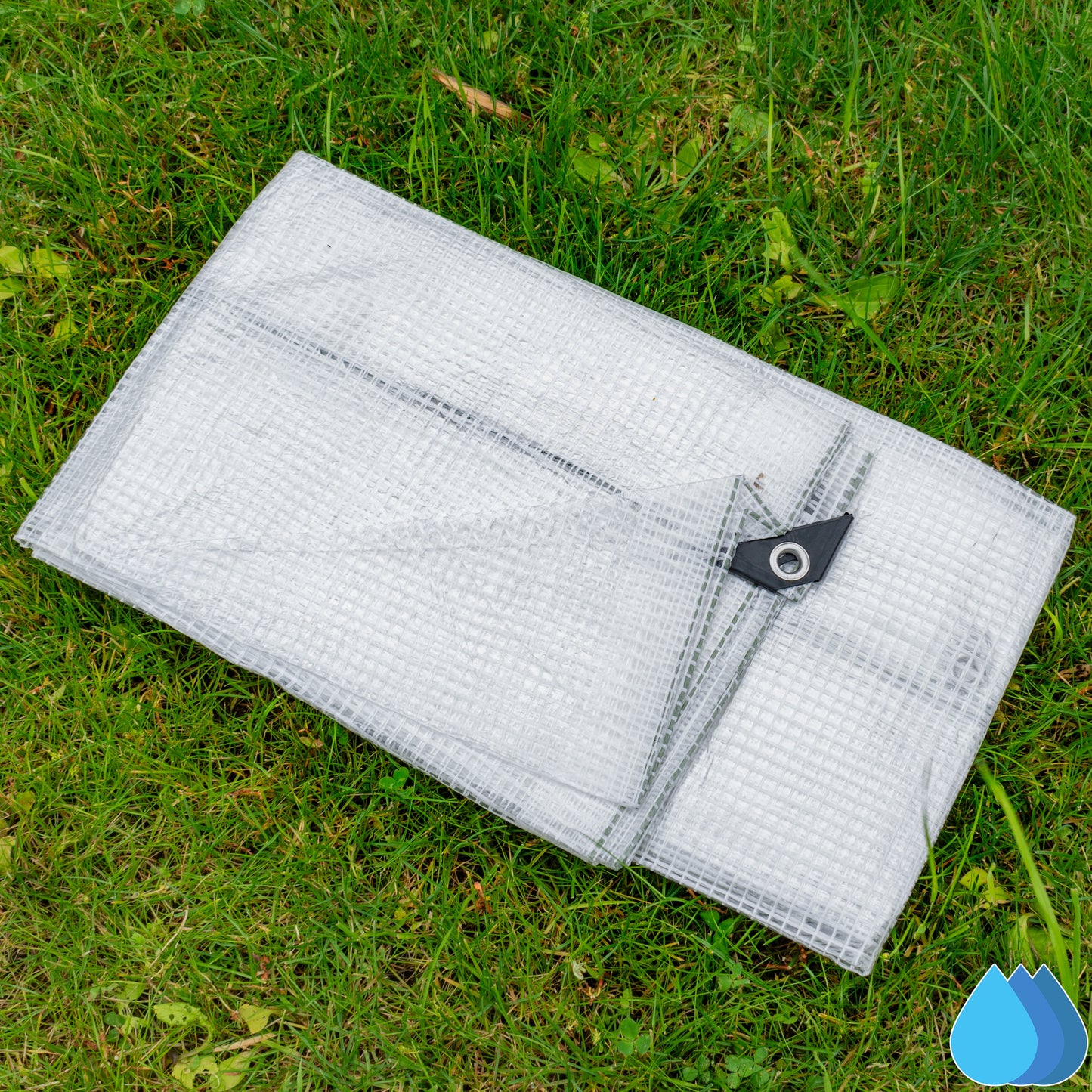 10m x 15m Clear Tarpaulins, M-Grade 100 GSM
