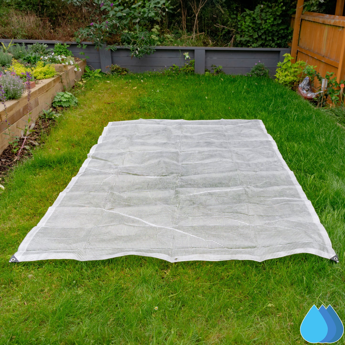 10m x 15m Clear Tarpaulins, M-Grade 100 GSM