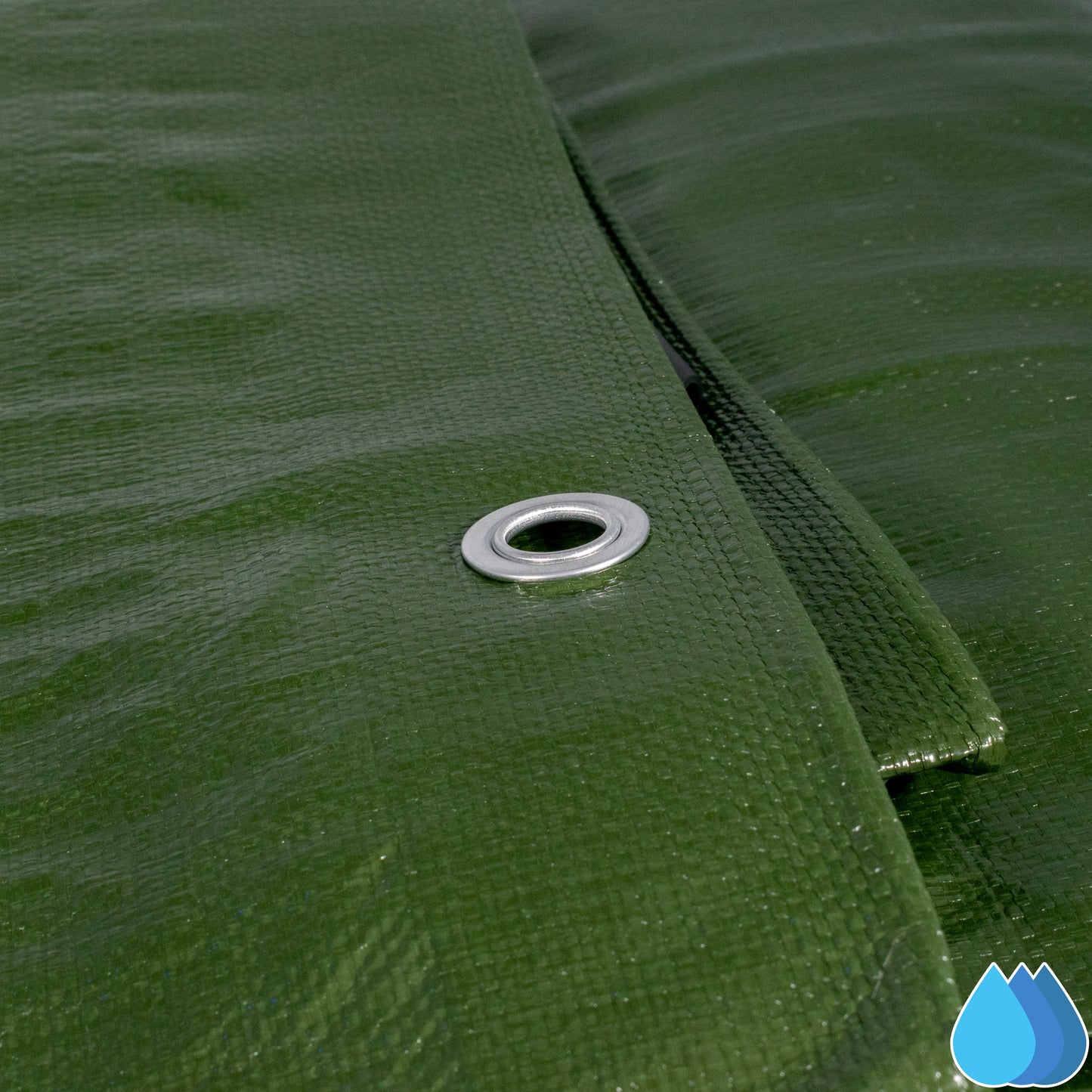 1.5m x 2m Green & Brown Tarpaulins, L-Grade 200 GSM