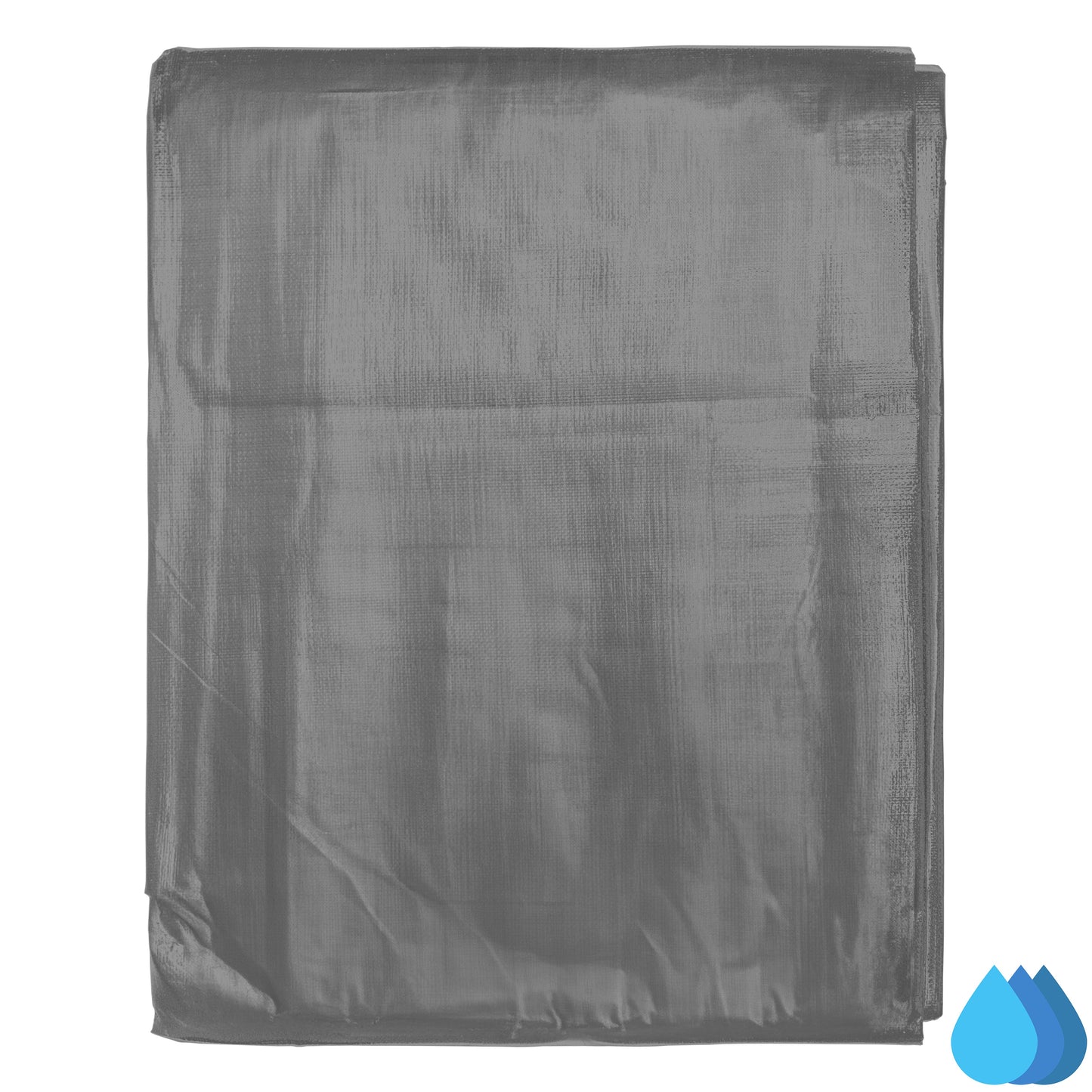 3m x 4m Grey Tarpaulins, L-Grade 200 GSM