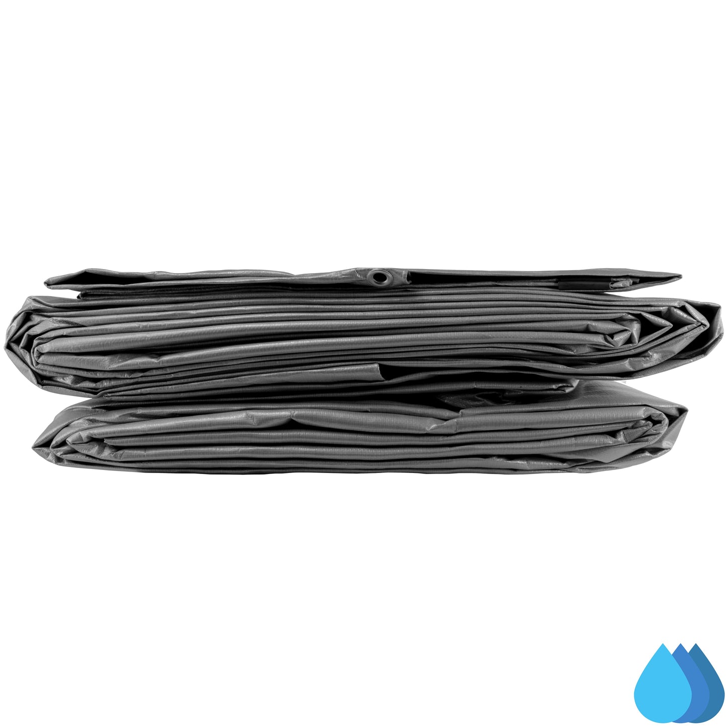 3m x 4m Grey Tarpaulins, L-Grade 200 GSM
