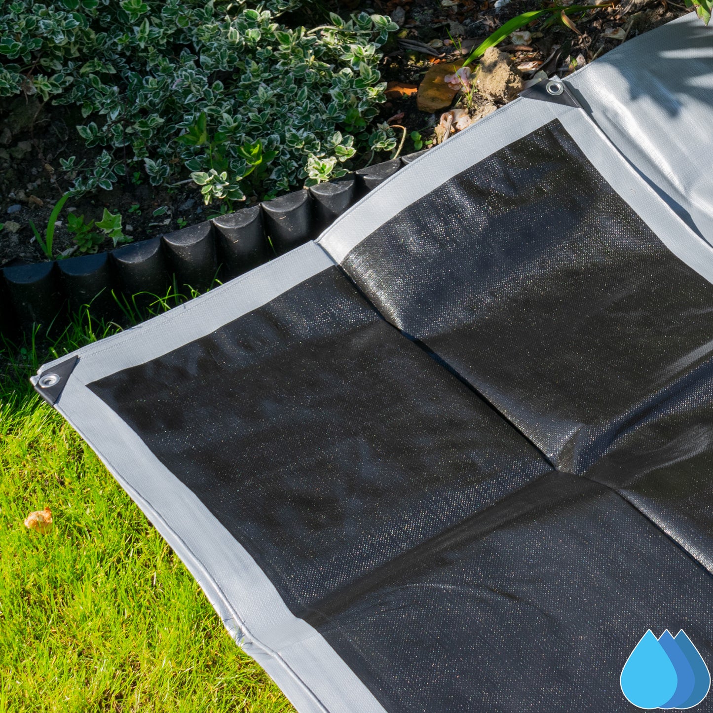 4m x 4m Silver Tarpaulins, XL-Grade 260 GSM