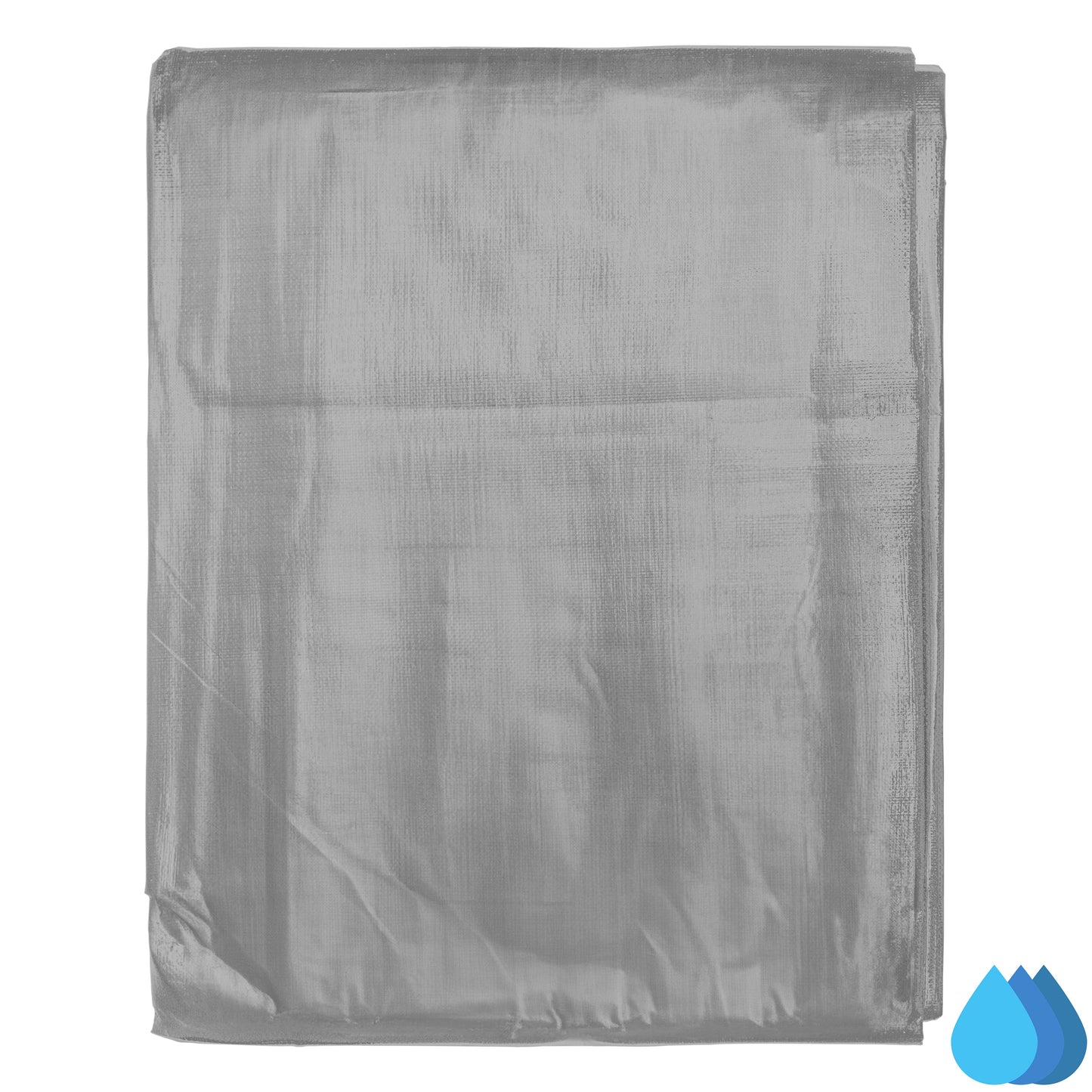 4m x 4m Silver Tarpaulins, XL-Grade 260 GSM