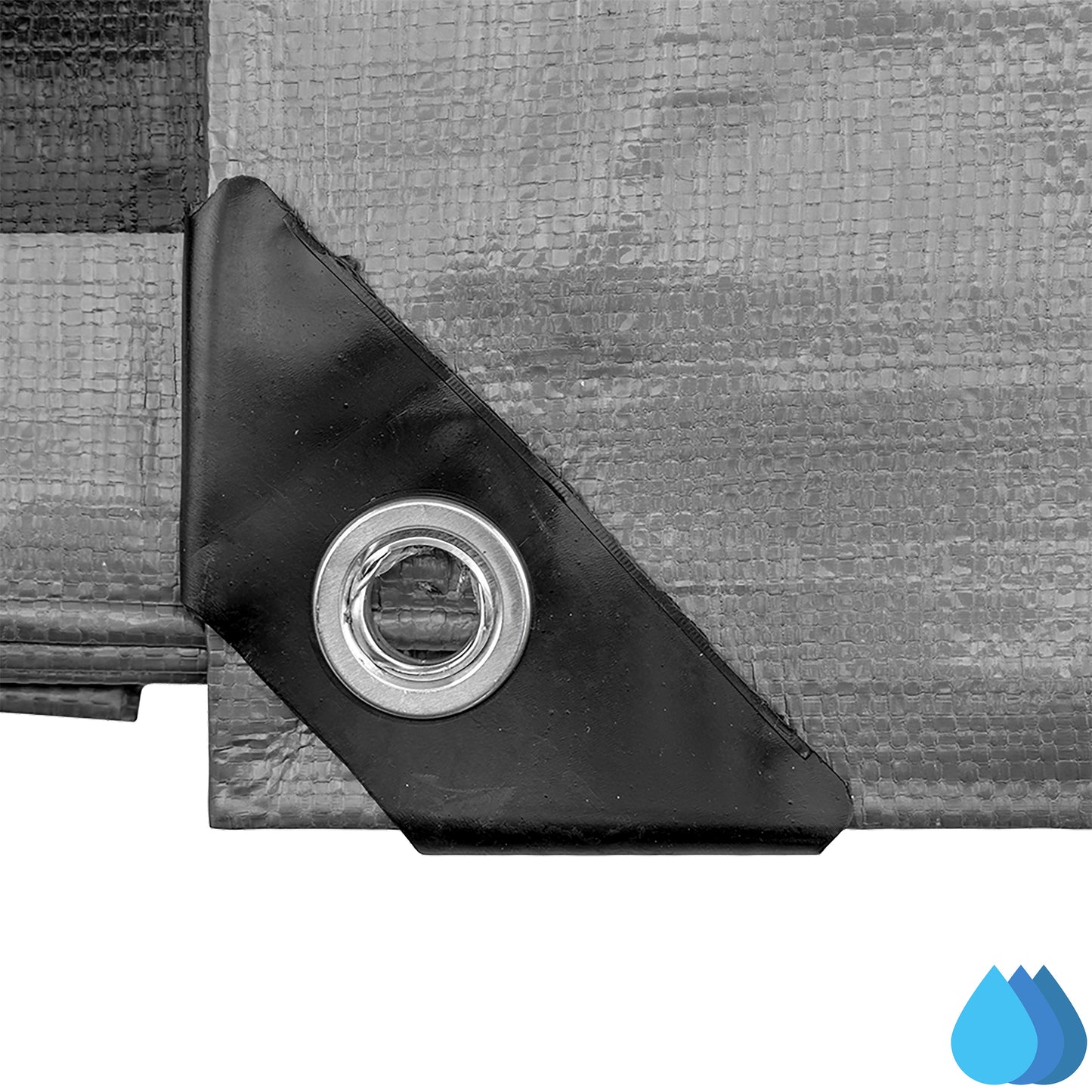 4m x 4m Silver Tarpaulins, XL-Grade 260 GSM