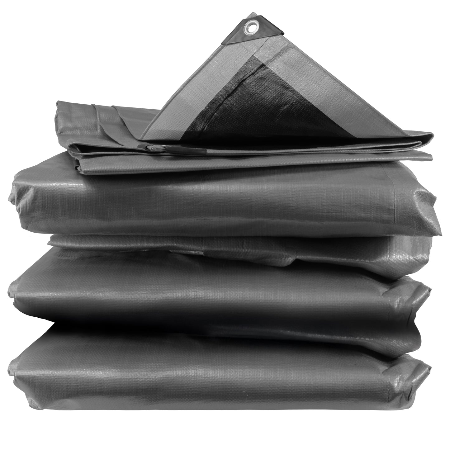4m x 4m Silver Tarpaulins, XL-Grade 260 GSM