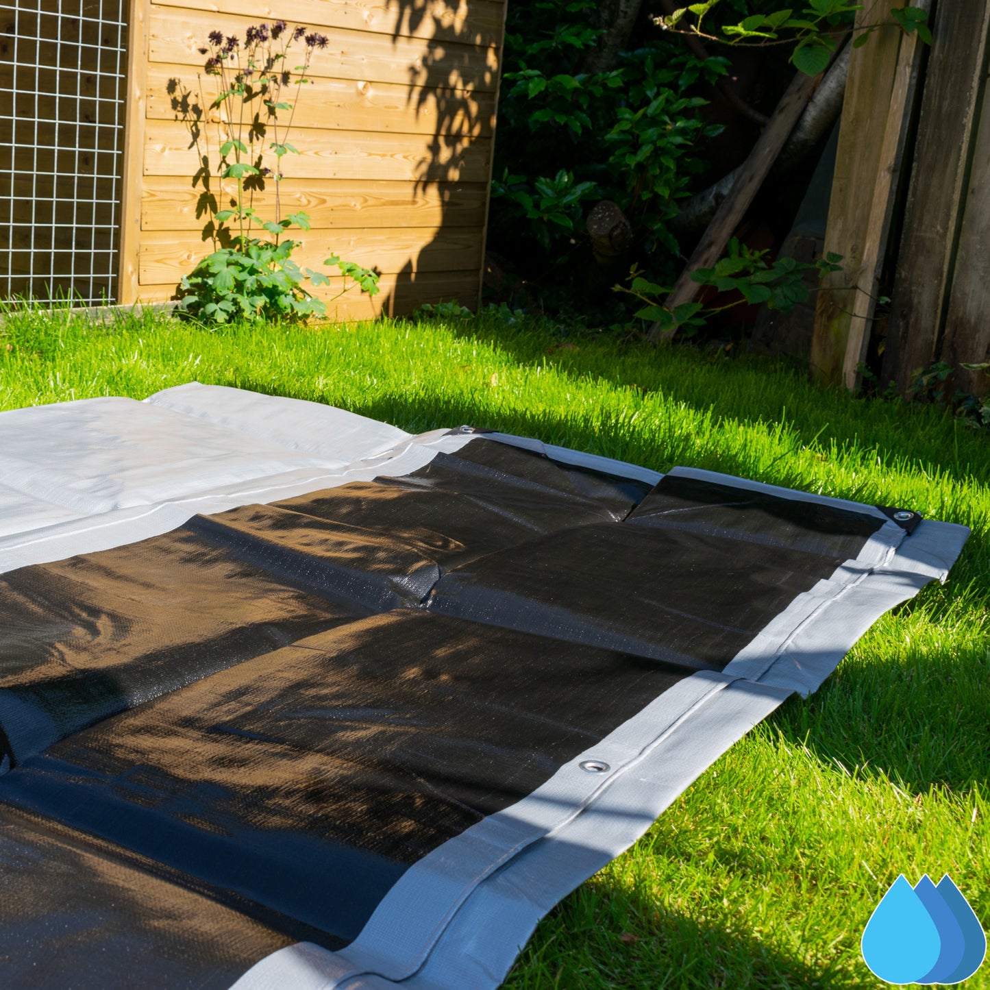 4m x 4m Silver Tarpaulins, XL-Grade 260 GSM