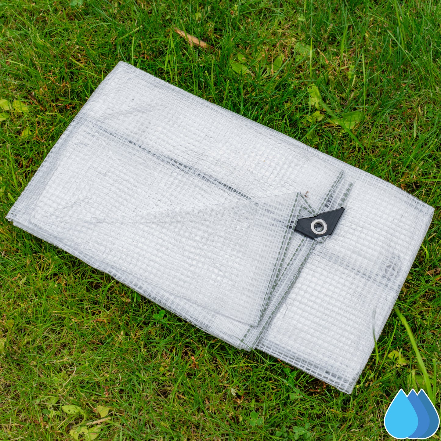 2m x 3m Clear Tarpaulins, XL-Grade 300 GSM
