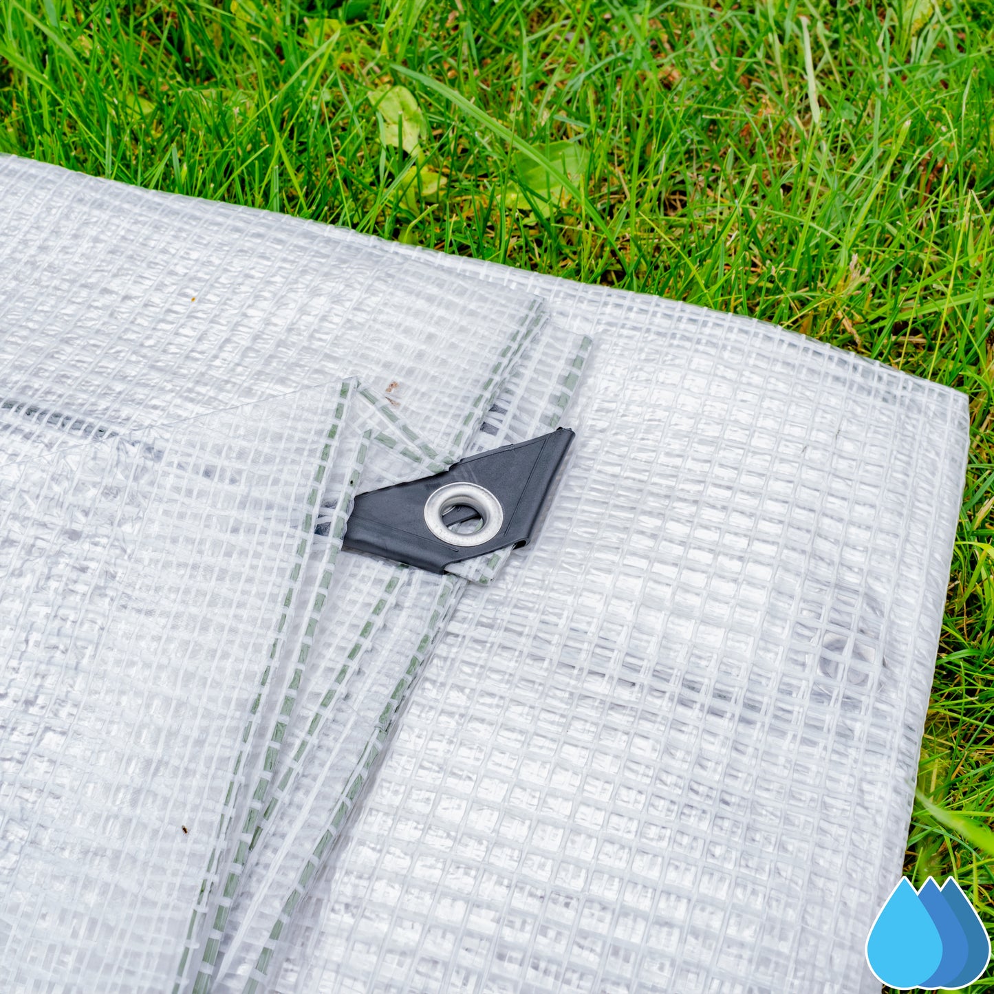 2m x 3m Clear Tarpaulins, XL-Grade 300 GSM
