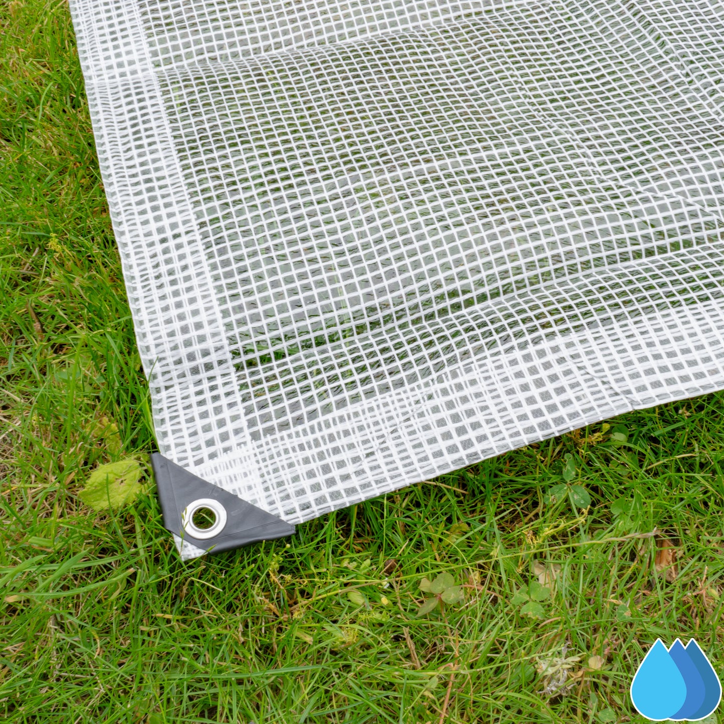 2m x 3m Clear Tarpaulins, XL-Grade 300 GSM