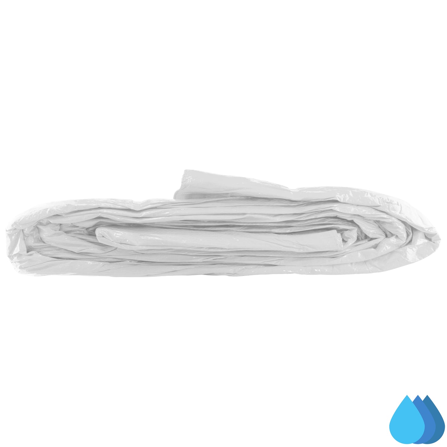 2m x 2m White Tarpaulins, M-Grade 90 GSM