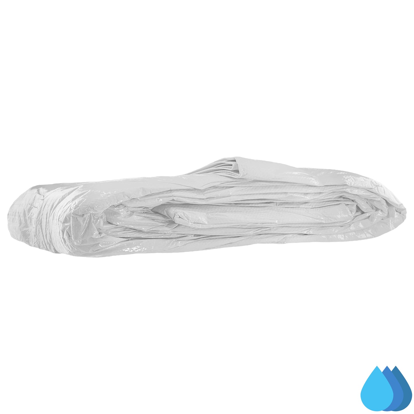 2m x 2m White Tarpaulins, M-Grade 90 GSM