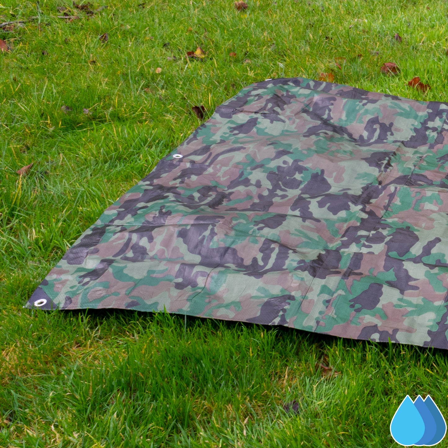 1.5m x 2.4m Camouflage Tarpaulins, Bradas 90 GSM