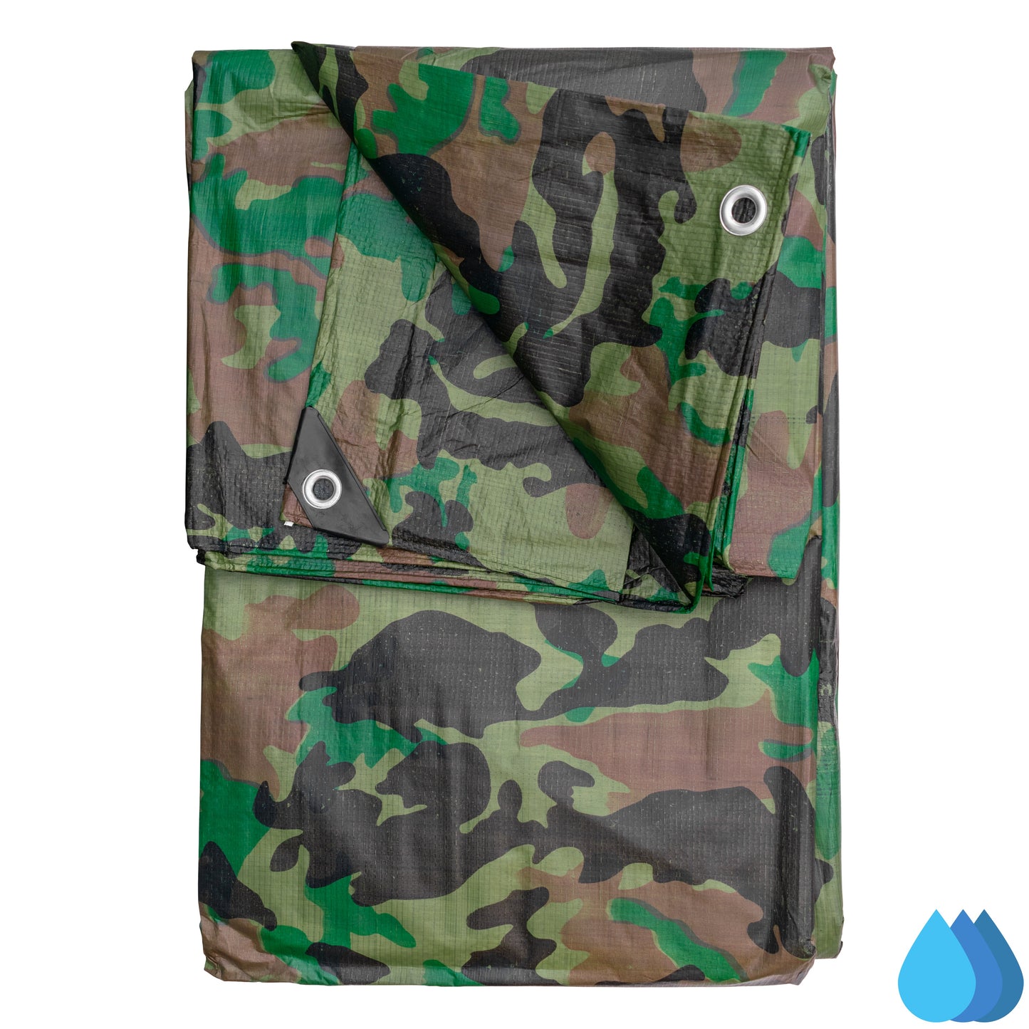 1.5m x 2.4m Camouflage Tarpaulins, Bradas 90 GSM