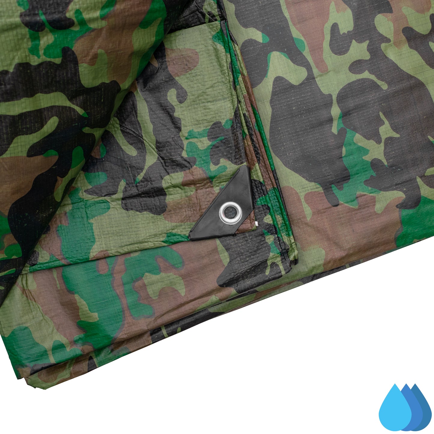 1.5m x 2.4m Camouflage Tarpaulins, Bradas 90 GSM