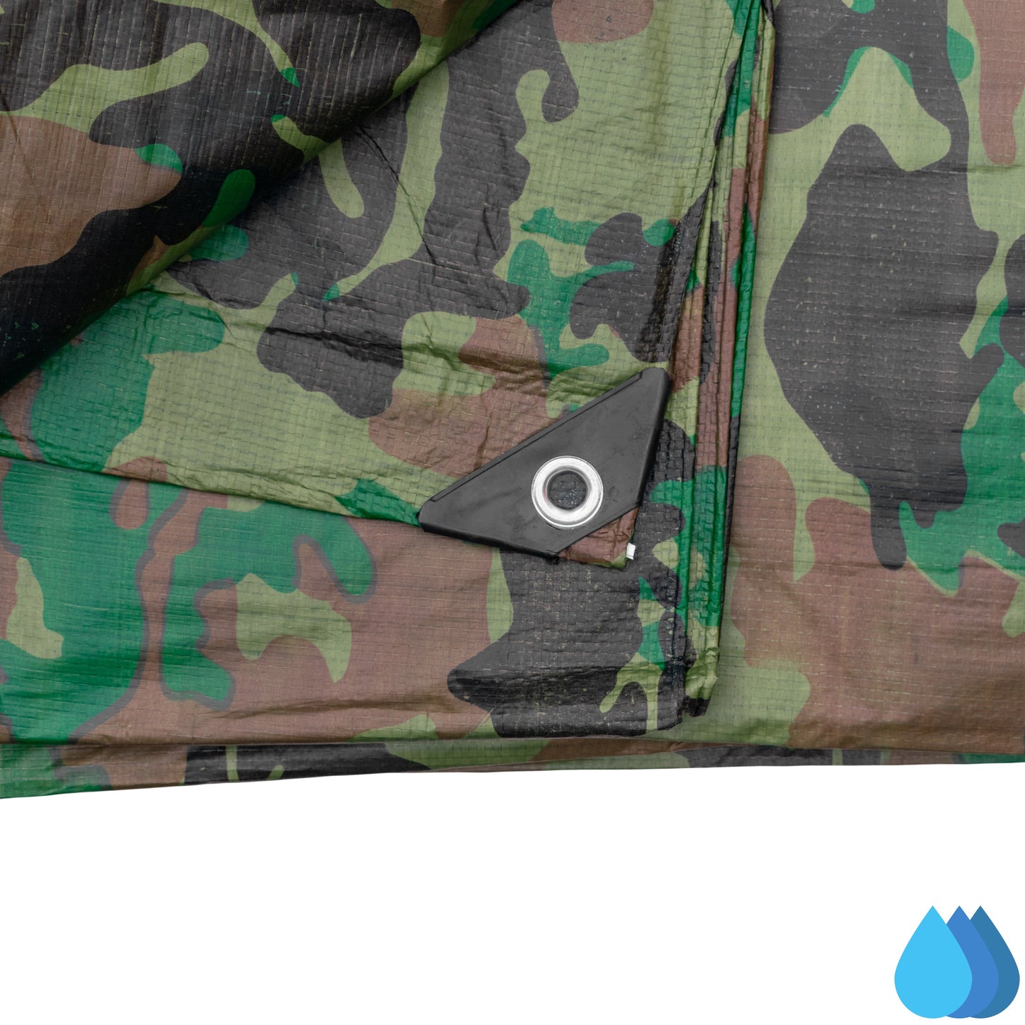 1.5m x 2.4m Camouflage Tarpaulins, Bradas 90 GSM