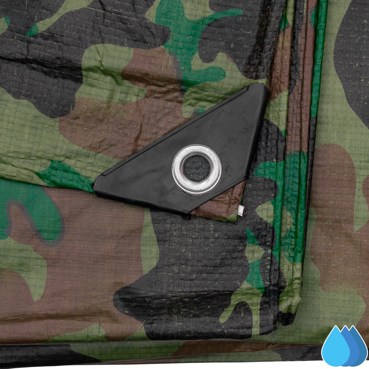 1.5m x 2.4m Camouflage Tarpaulins, Bradas 90 GSM