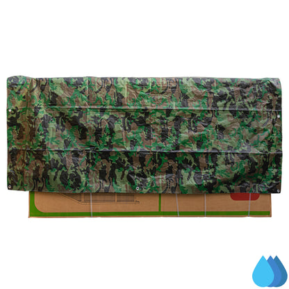 2m x 3m Camouflage Tarpaulins, M-Grade 90 GSM