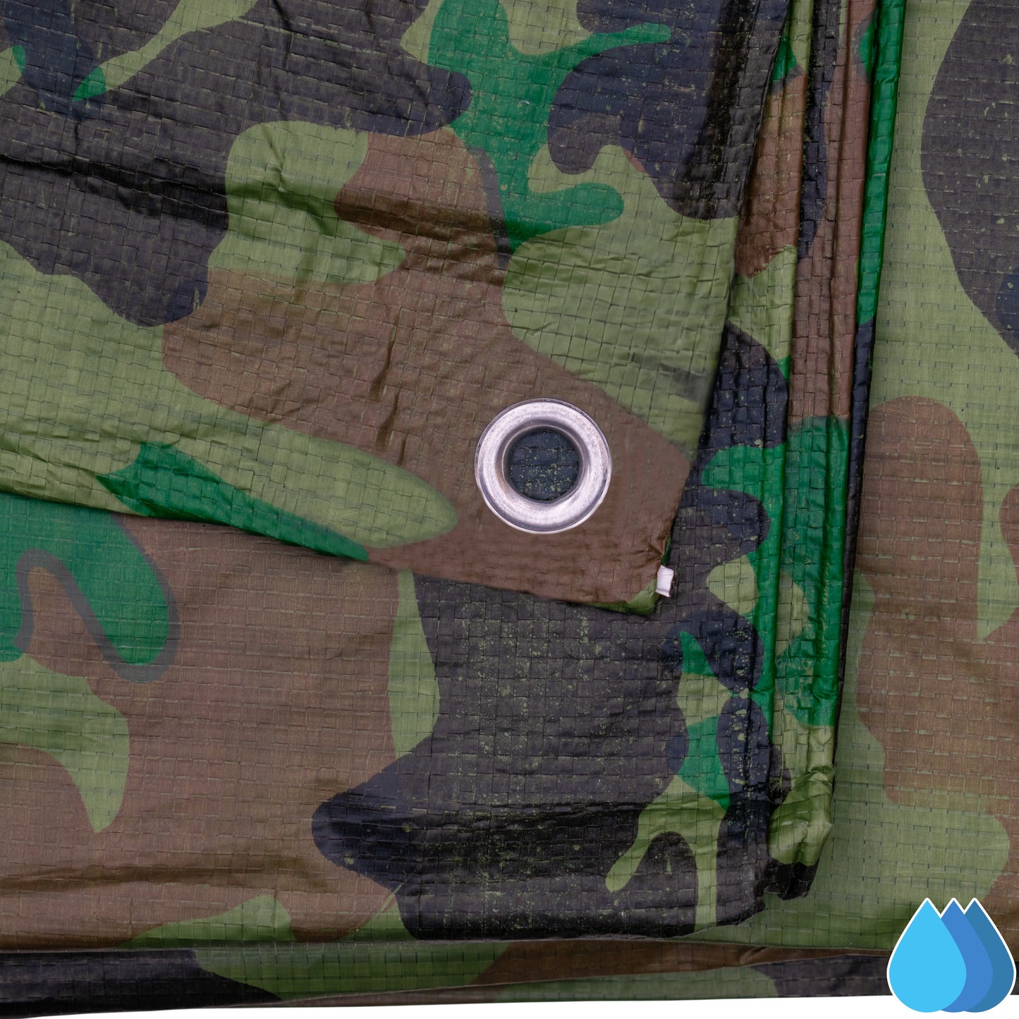 2m x 3m Camouflage Tarpaulins, M-Grade 90 GSM