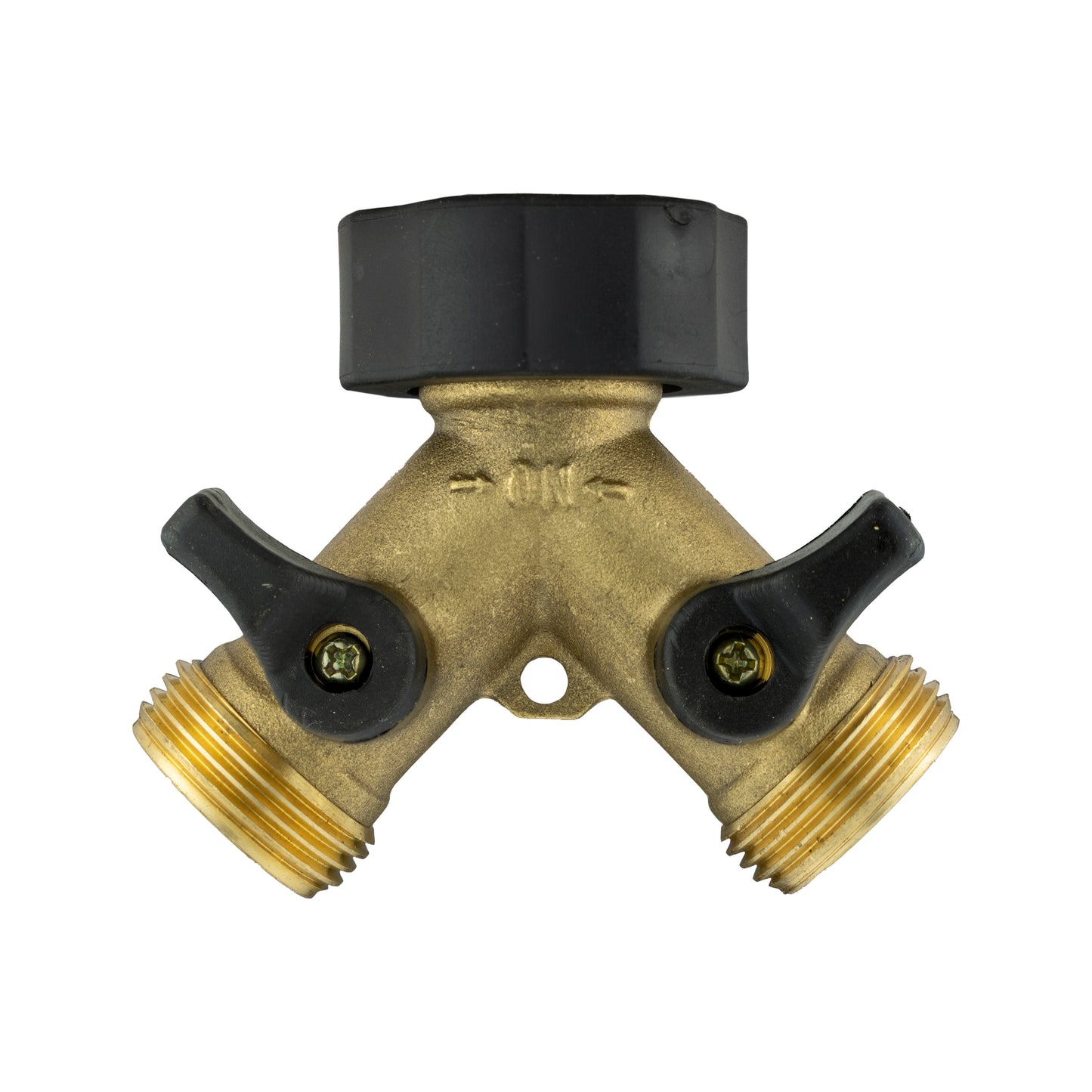 2-way Tap Splitter Valve with 3/4" Threads, Brass