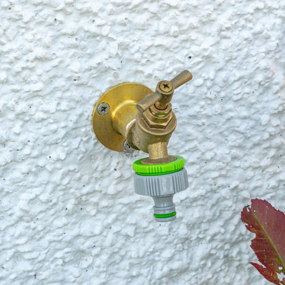 Female Tap Connector – 3/4” & 1/2” BSPF, Green & Grey