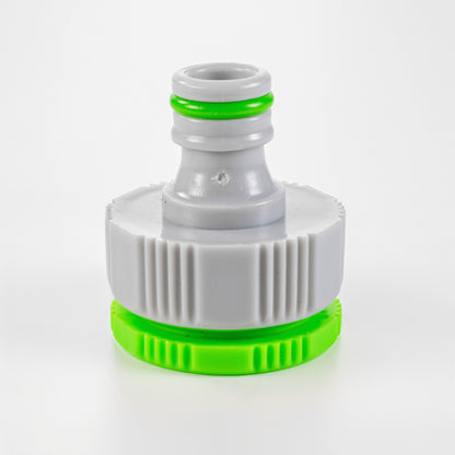 Female Tap Connector – 3/4” & 1/2” BSPF, Green & Grey