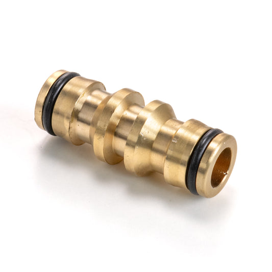 Two Way Double Male, Brass