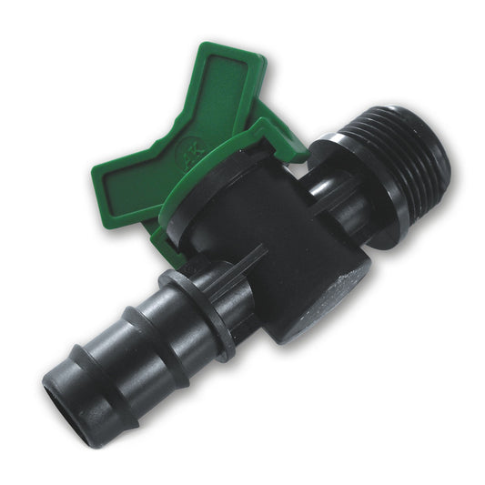 1/2" Irrigation Pipe In-Line Valve with 3/4" BSPM Thread